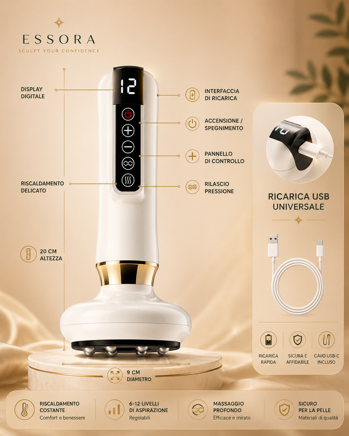 Essora Sculpt Massager™ | Massaggio Drenante Anti-Cellulite